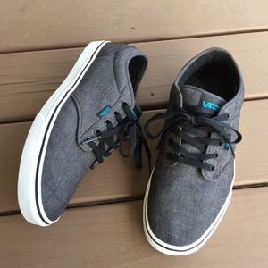 mens grey canvas trainers